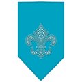 Unconditional Love Fleur De Lis Rhinestone Bandana Turquoise Small UN849141